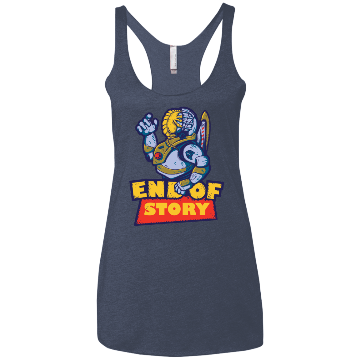 END OF STORY Women's Triblend Racerback Tank