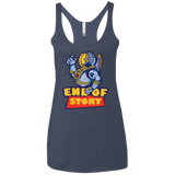 END OF STORY Women's Triblend Racerback Tank