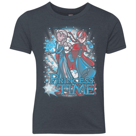 Princess Time Elsa Anna Youth Triblend T-Shirt