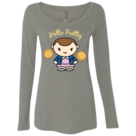 Hello Pretty Women's Triblend Long Sleeve Shirt