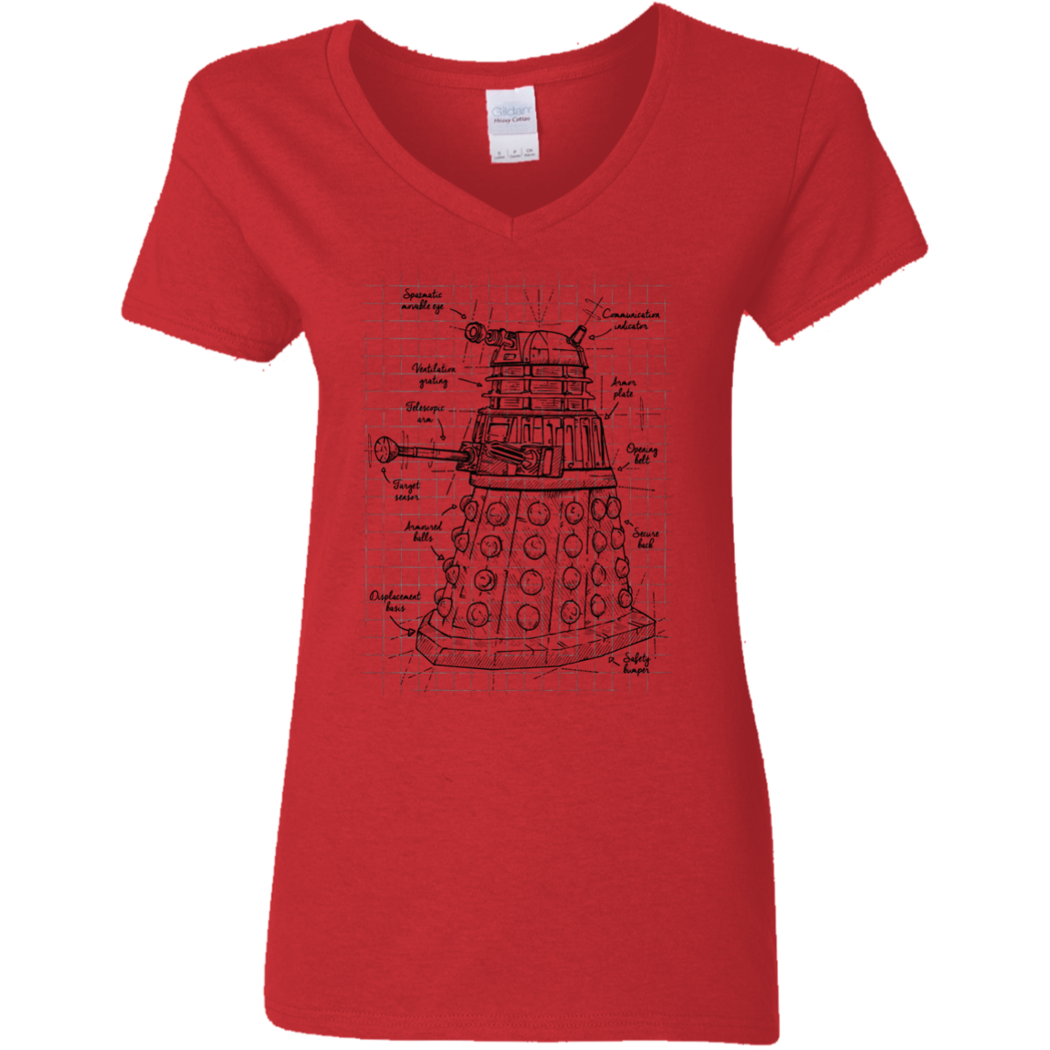 Dalek Plan Women's V-Neck T-Shirt