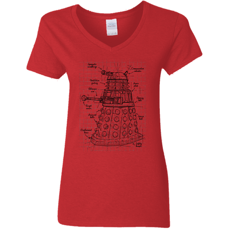 Dalek Plan Women's V-Neck T-Shirt