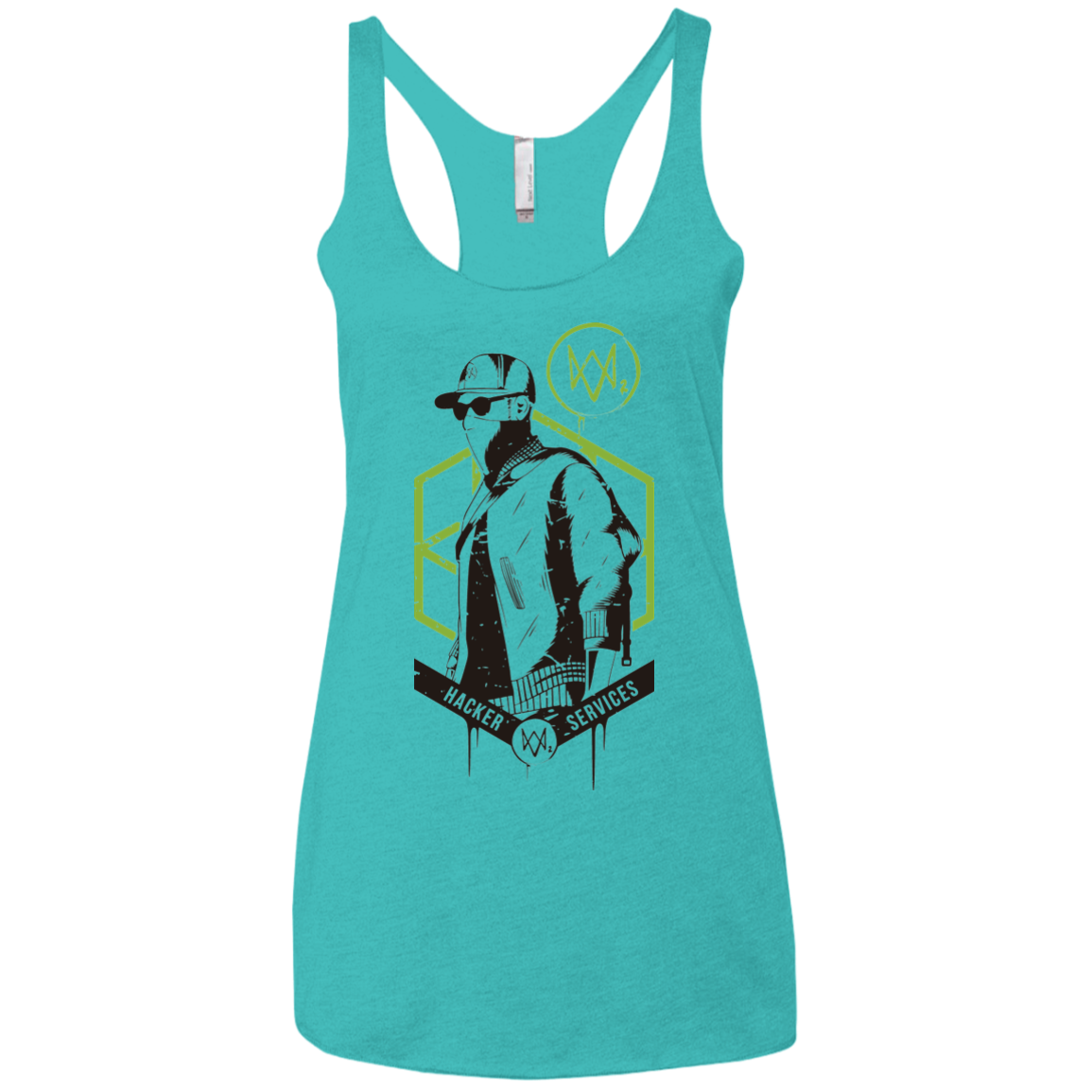 Watch Dogs 2 Hacker Services Women's Triblend Racerback Tank