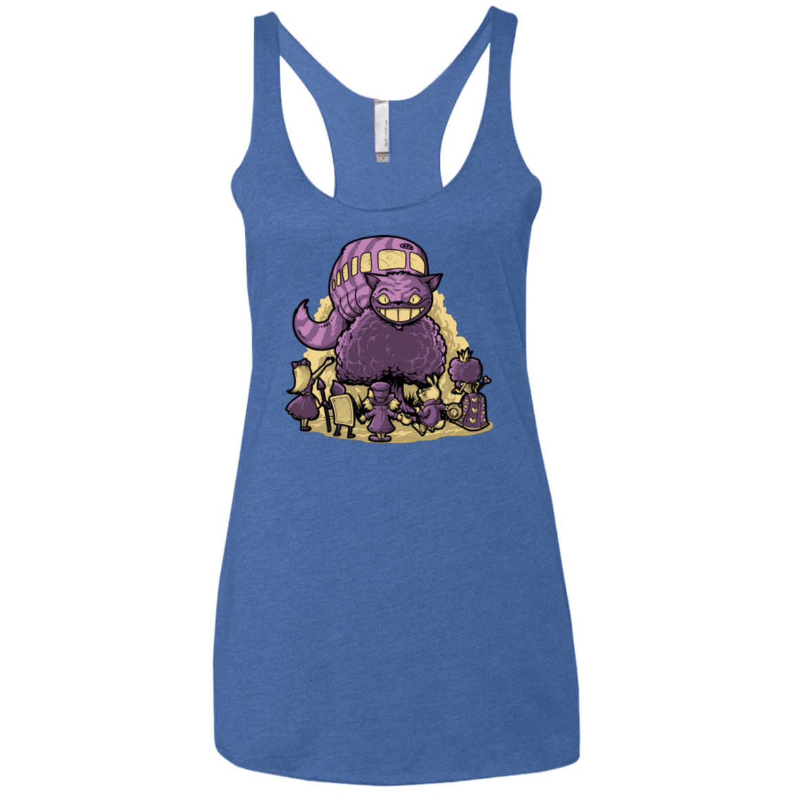 TRAVELING WONDERLAND Women's Triblend Racerback Tank