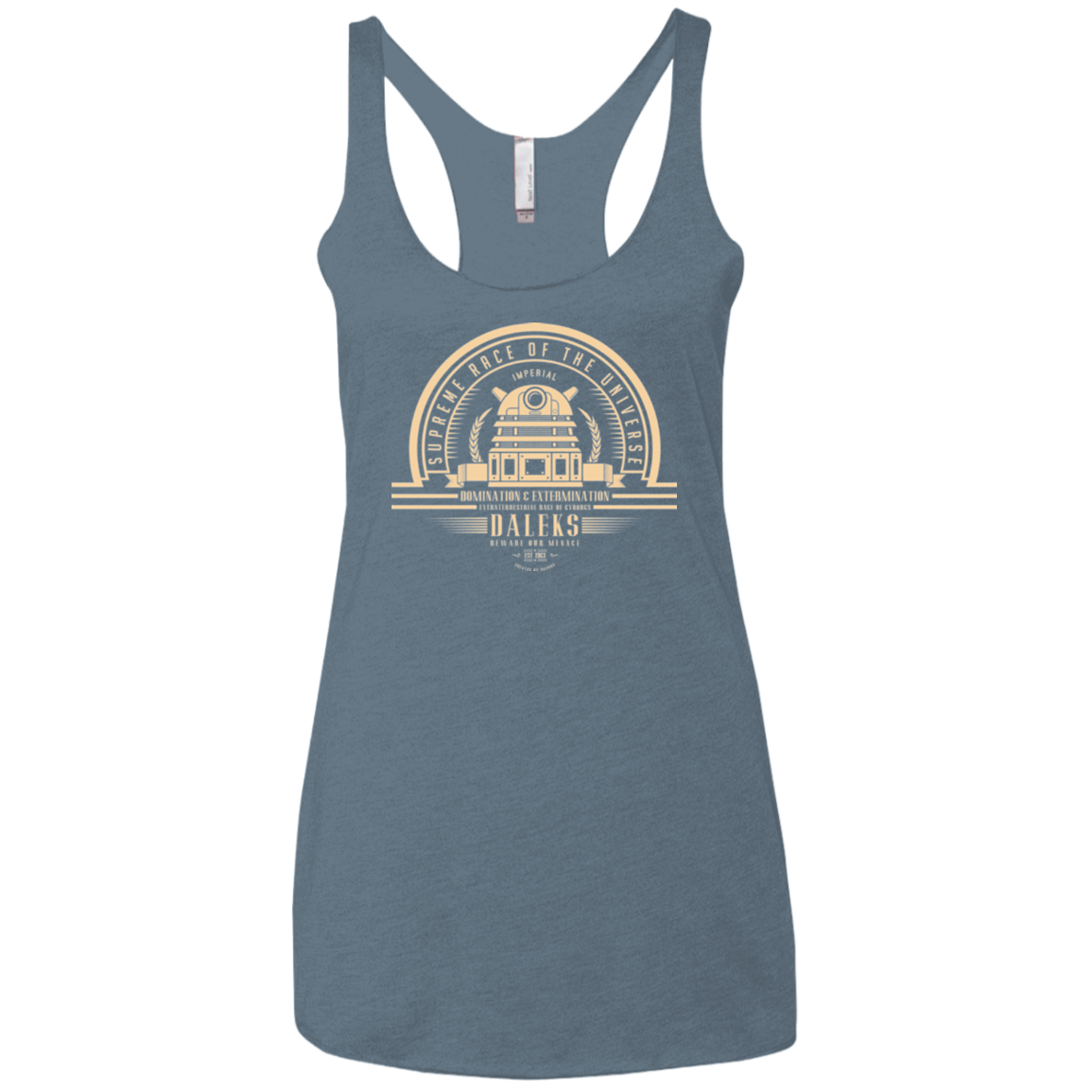 Who Villains Women's Triblend Racerback Tank