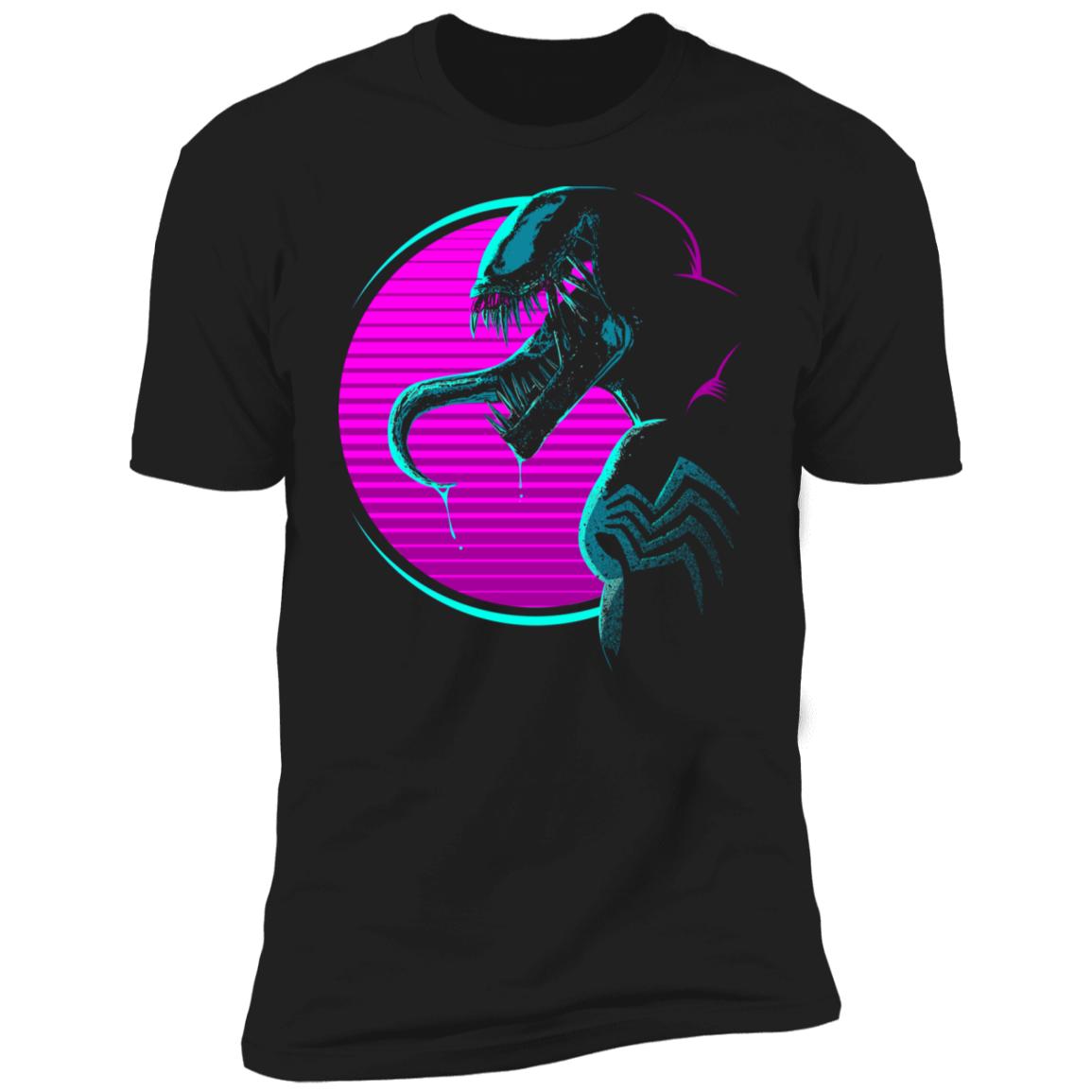 Retro Black Spider Men's Premium T-Shirt