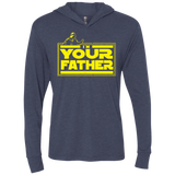 I M Your Father Triblend Long Sleeve Hoodie Tee