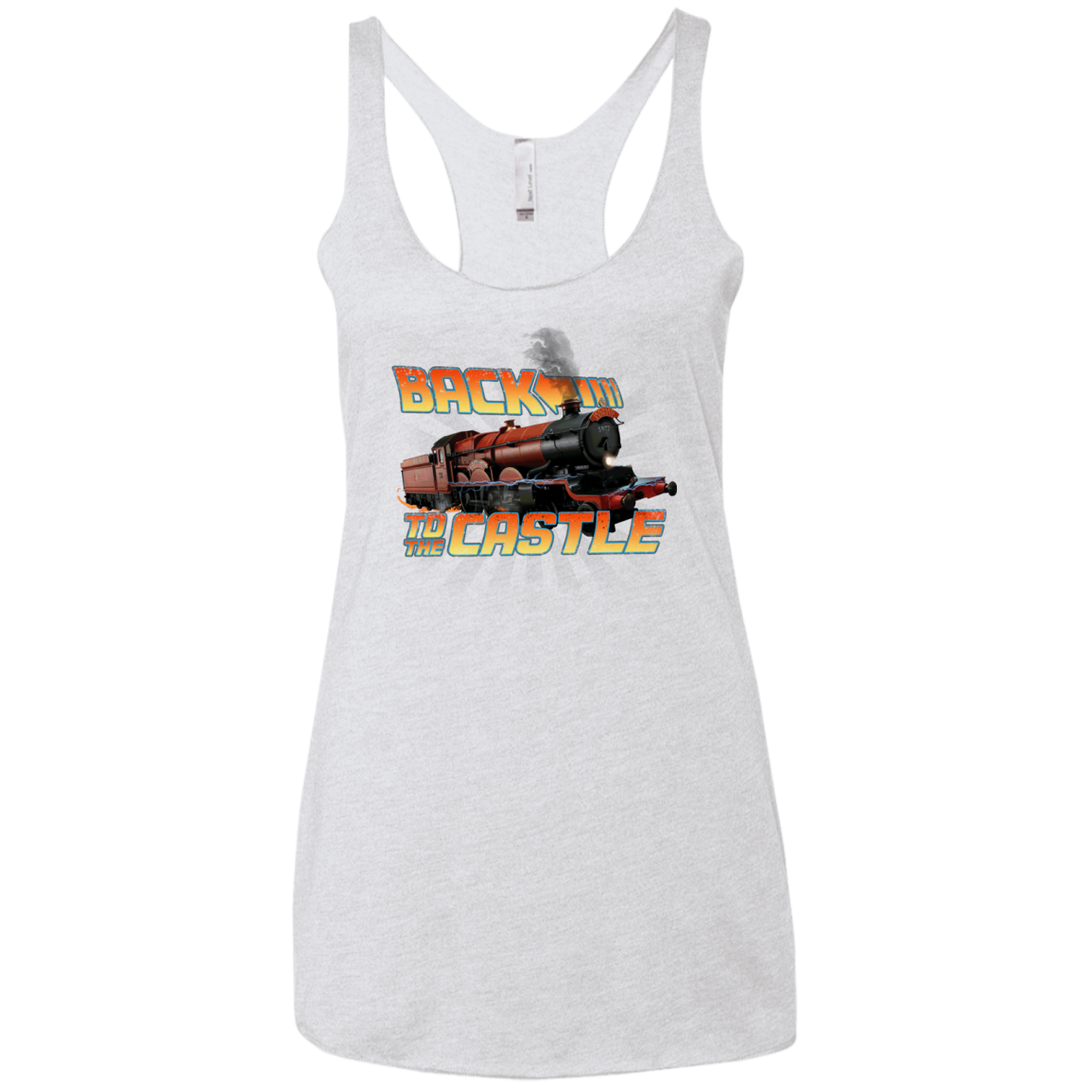 Back to the Castle Women's Triblend Racerback Tank