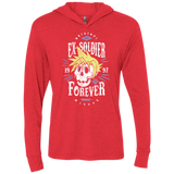 Ex-Soldier Forever Triblend Long Sleeve Hoodie Tee
