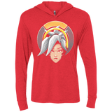 The Peerless Healer Triblend Long Sleeve Hoodie Tee