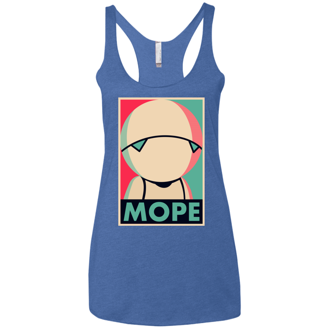 Mope Around Women's Triblend Racerback Tank