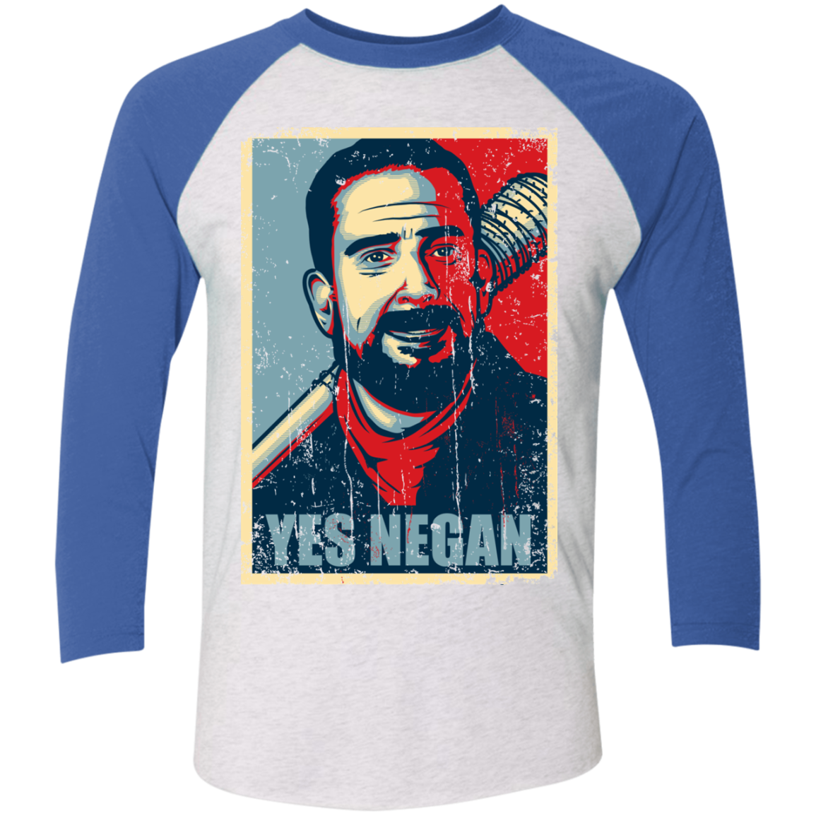 Yes Negan Triblend 3/4 Sleeve