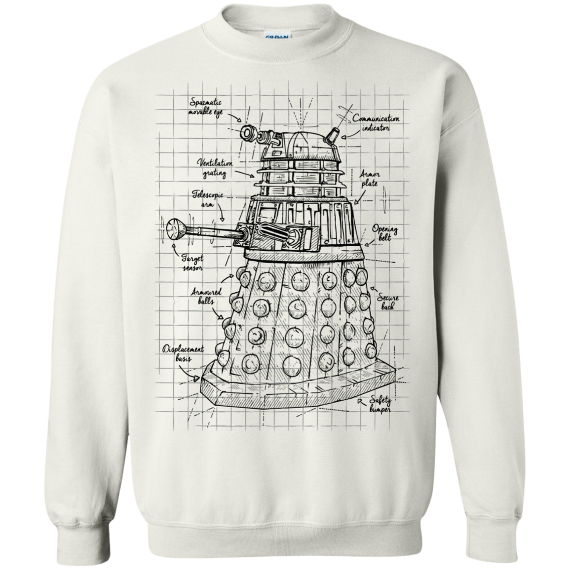 Dalek Plan Crewneck Sweatshirt