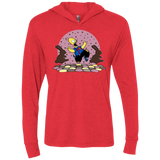 The Land of Chocolate Triblend Long Sleeve Hoodie Tee