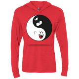 Shy and Angry Triblend Long Sleeve Hoodie Tee