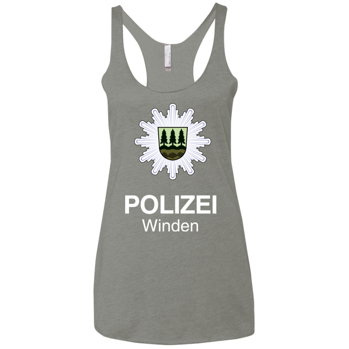 Winden Polizei Women's Triblend Racerback Tank