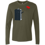 Dr Banksy Heart Balloon Men's Premium Long Sleeve
