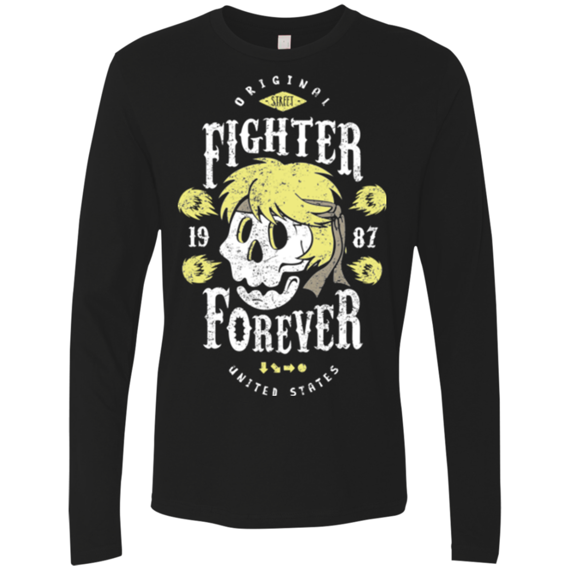 Fighter Forever Ken Men's Premium Long Sleeve