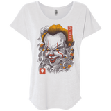 Oni Clown Mask Triblend Dolman Sleeve