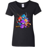 Teenage Mutant Ninja Squids Women's V-Neck T-Shirt