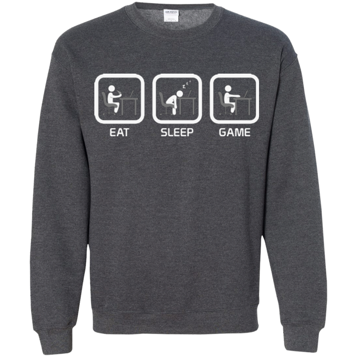 Eat Sleep Game PC Crewneck Sweatshirt