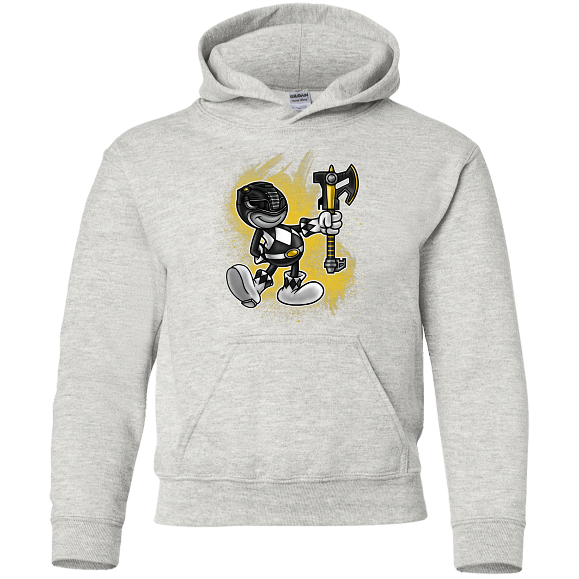 Black Ranger Artwork Youth Hoodie