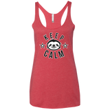 Keep Calm Women's Triblend Racerback Tank
