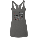 Battle in the Snow Sumi e Women's Triblend Racerback Tank