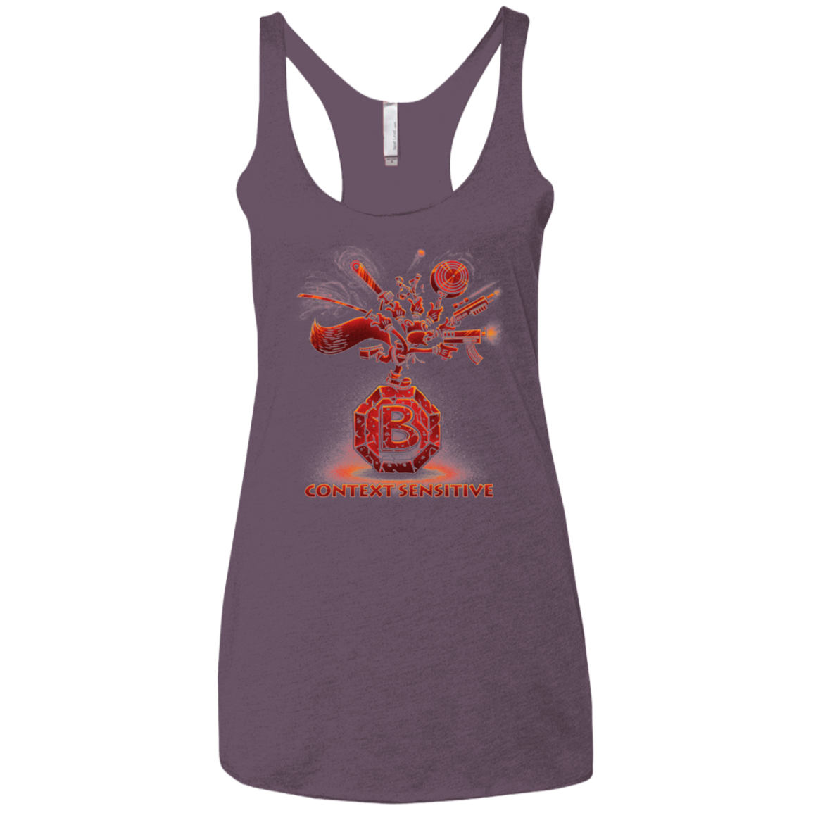 Context Sensitive Women's Triblend Racerback Tank
