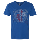 Death Star Plan Men's Premium V-Neck