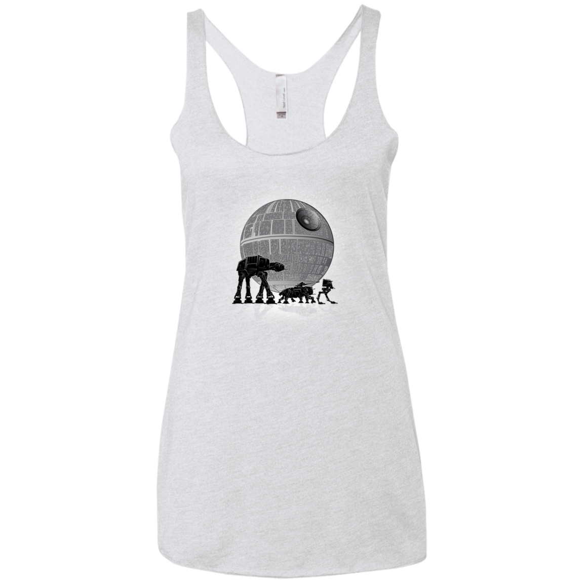 Full Moon Over Empire Women's Triblend Racerback Tank