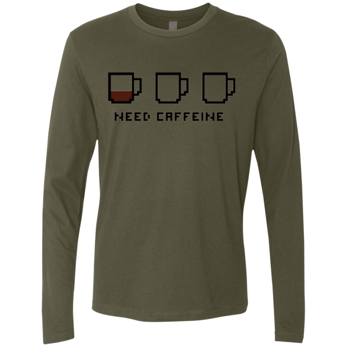 Need Caffeine Men's Premium Long Sleeve