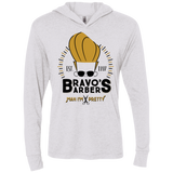 Bravos Barbers Triblend Long Sleeve Hoodie Tee