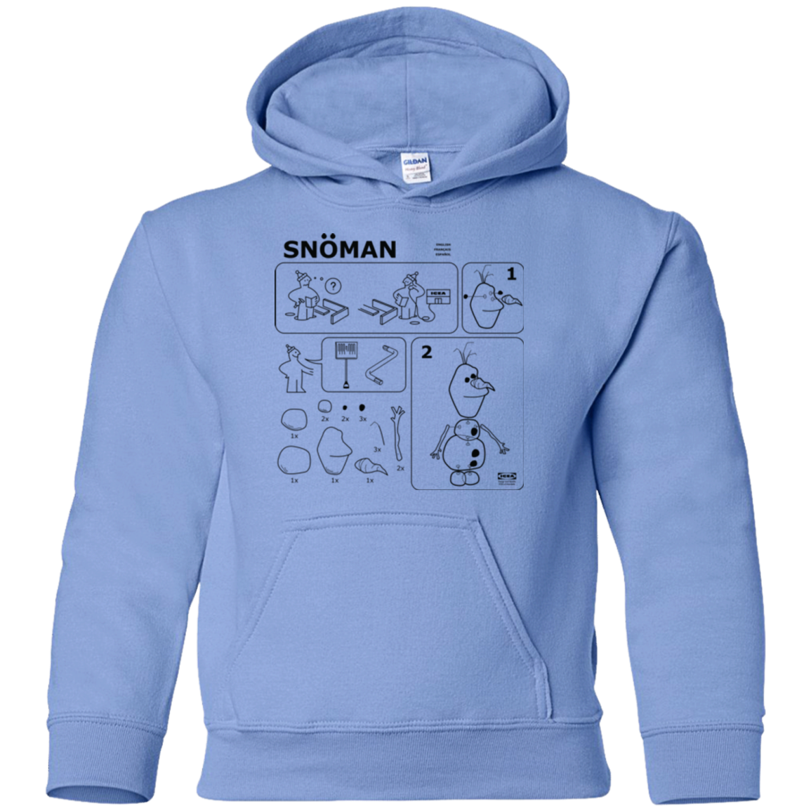 Build a Snowman Youth Hoodie