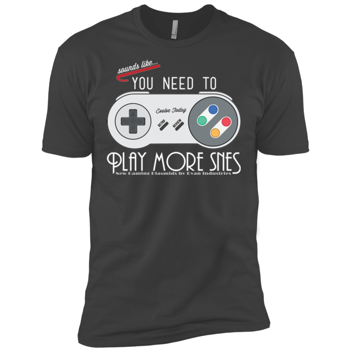 Evolve Today! Play More SNES Men's Premium T-Shirt