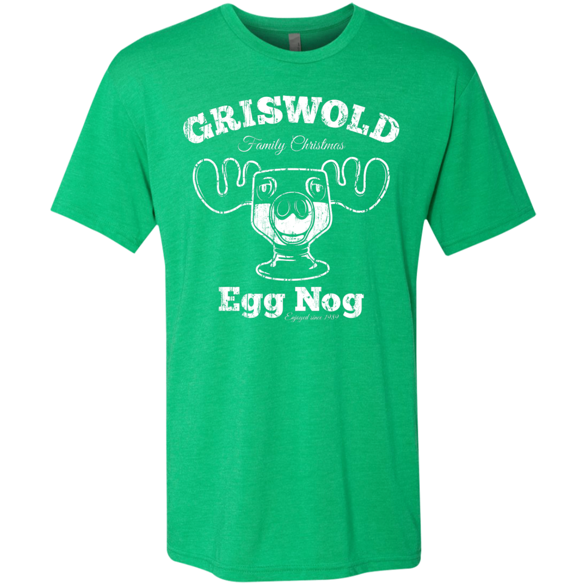 Griswold Christmas Egg Nog Men's Triblend T-Shirt