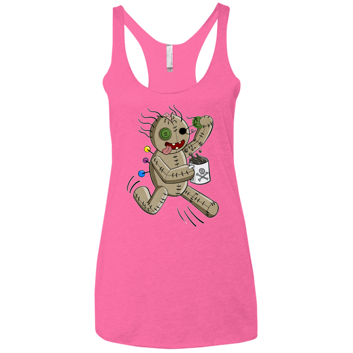 Voodoo Coffee Runner Women's Triblend Racerback Tank