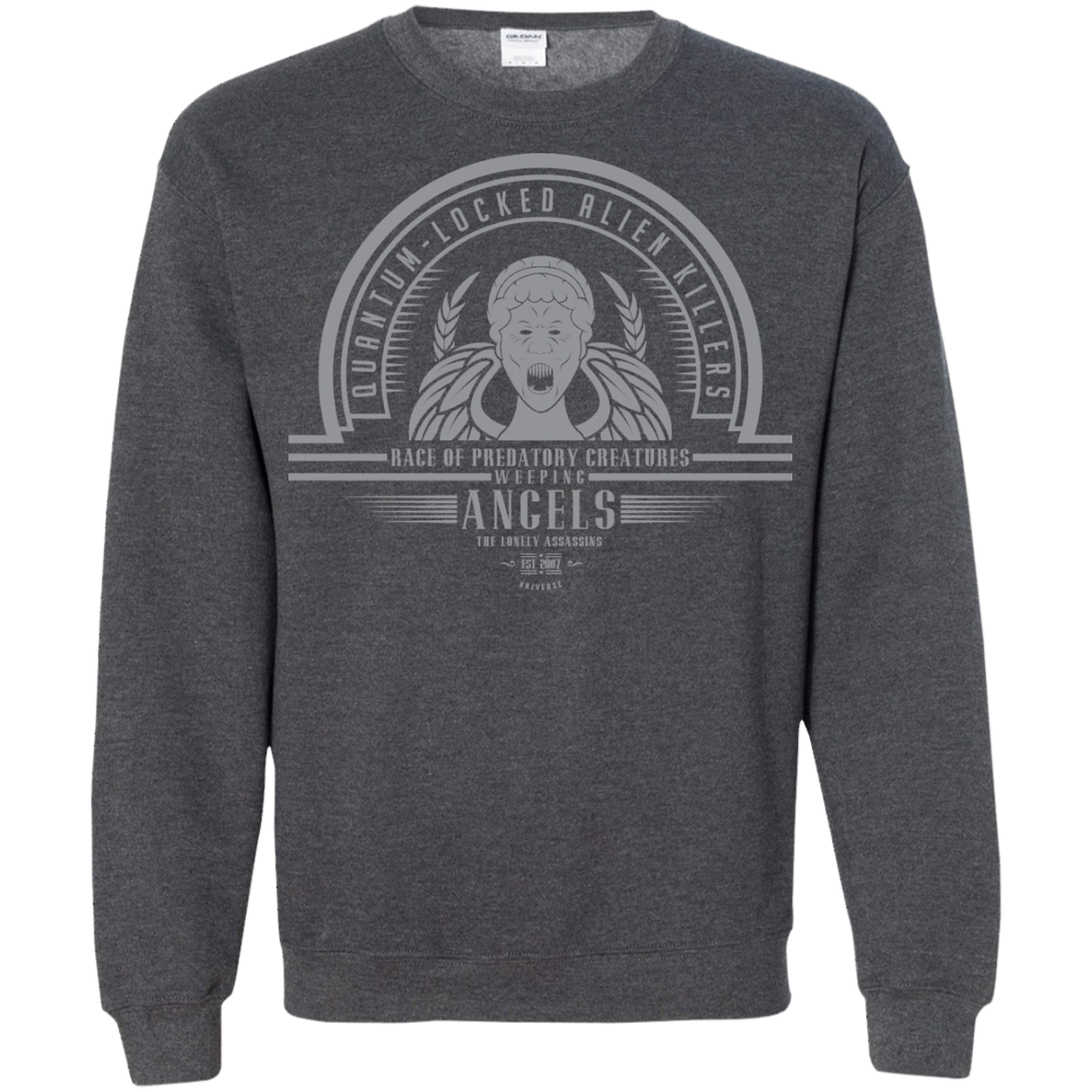 Who Villains Weeping Angels Crewneck Sweatshirt