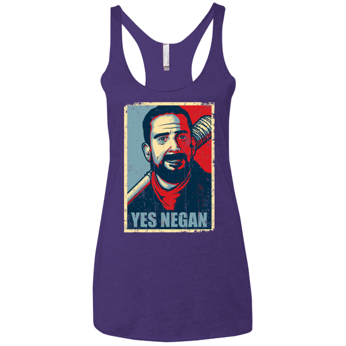 Yes Negan Women's Triblend Racerback Tank