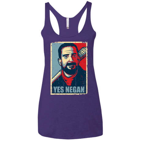 Yes Negan Women's Triblend Racerback Tank