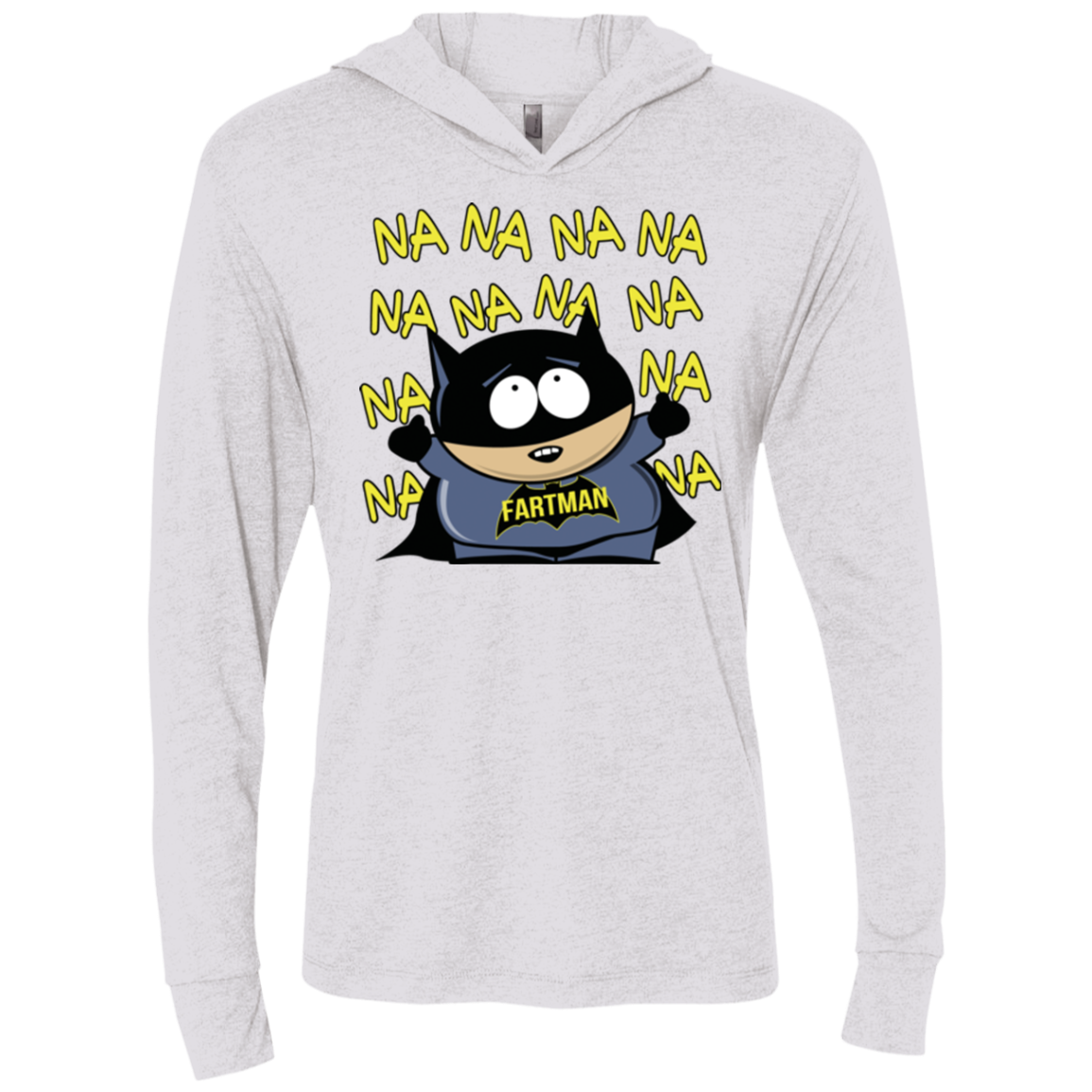 Fartman Triblend Long Sleeve Hoodie Tee