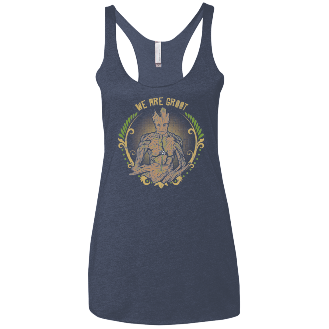 We are Groot Women's Triblend Racerback Tank