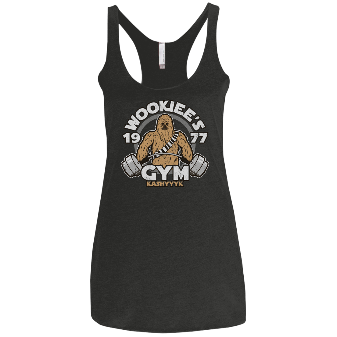 Kashyyyk Gym Women's Triblend Racerback Tank
