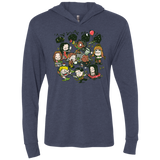 Let's Catch Fireflies Triblend Long Sleeve Hoodie Tee