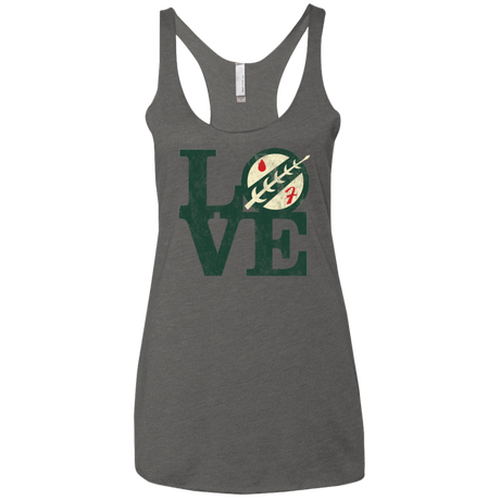 LOVE Boba Women's Triblend Racerback Tank