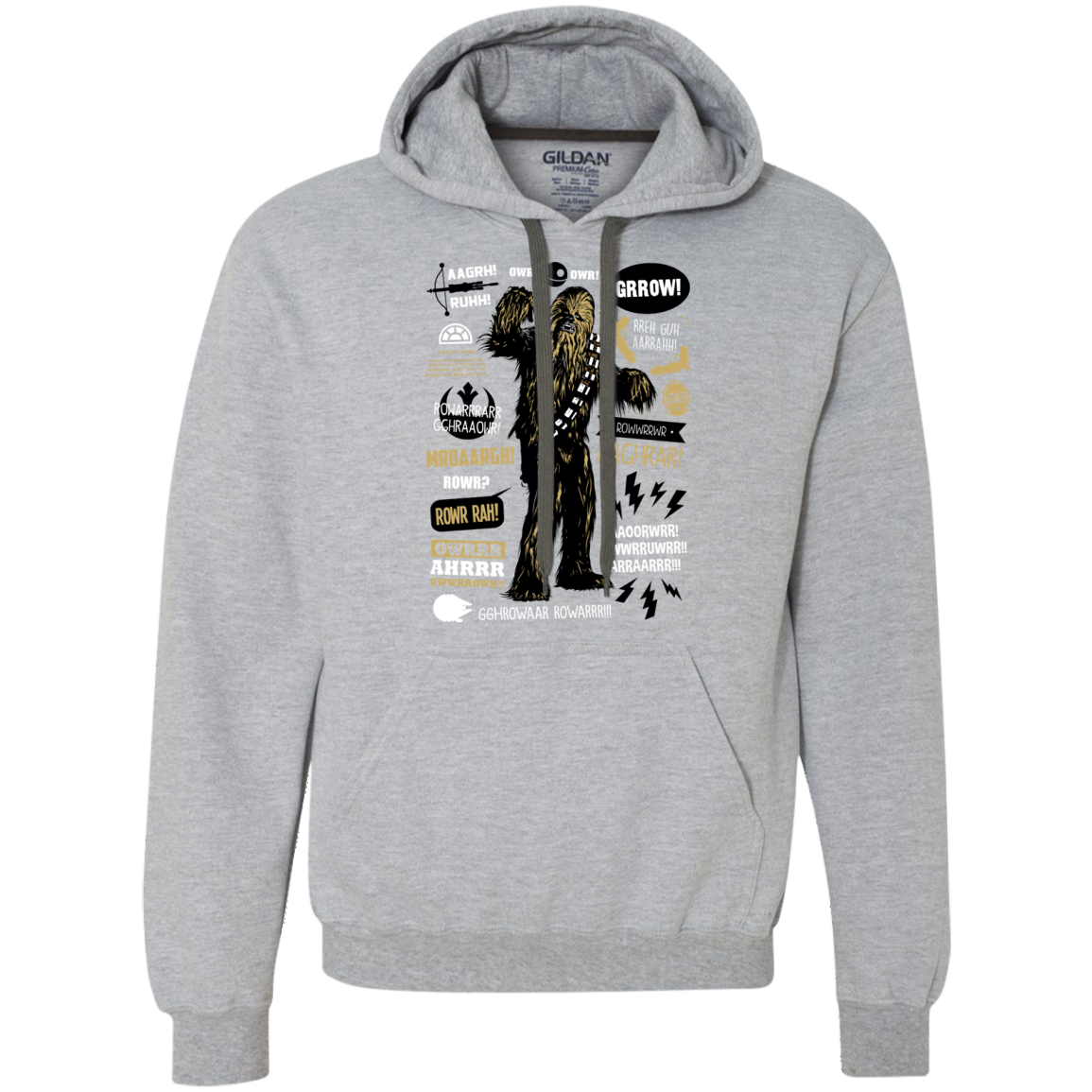 Wookie Famous Quotes Premium Fleece Hoodie