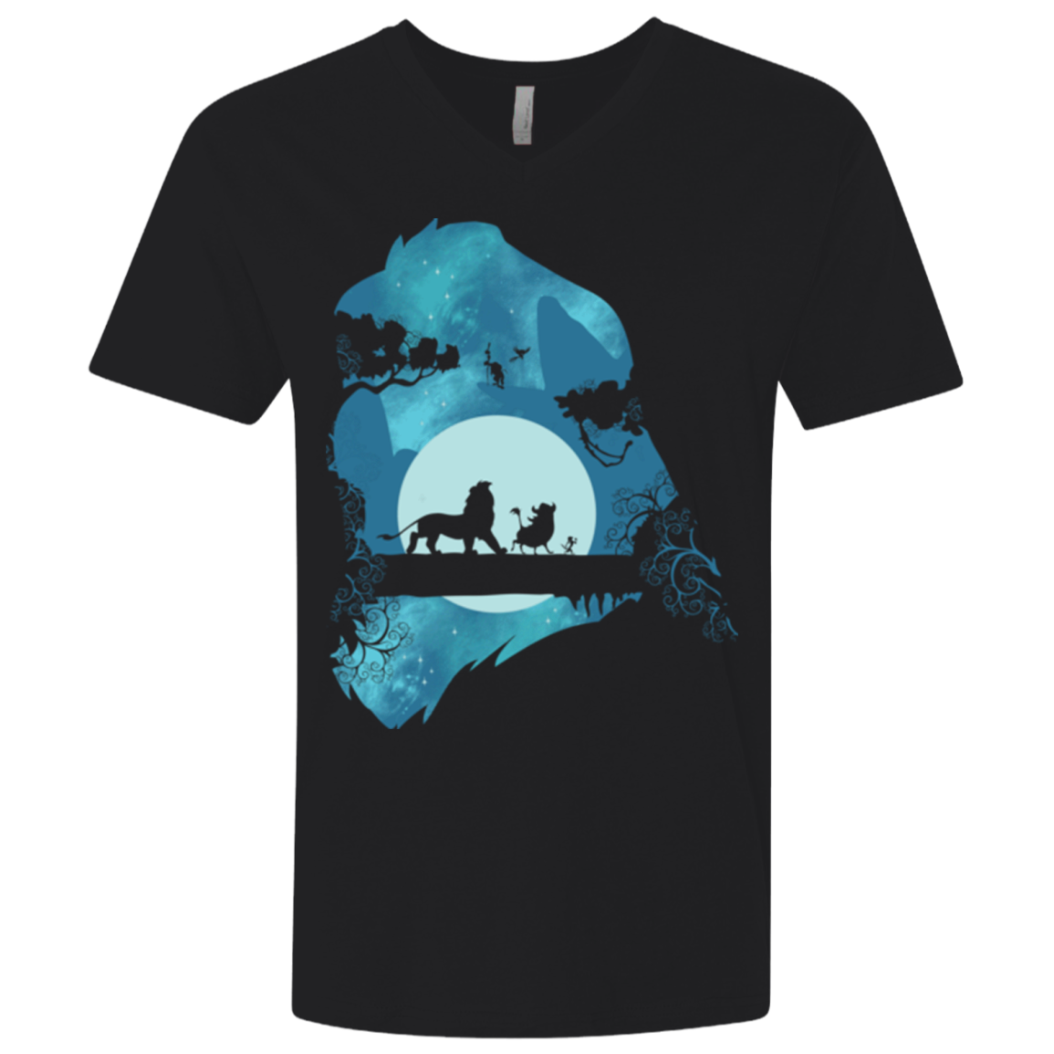 Lion Portrait Men's Premium V-Neck