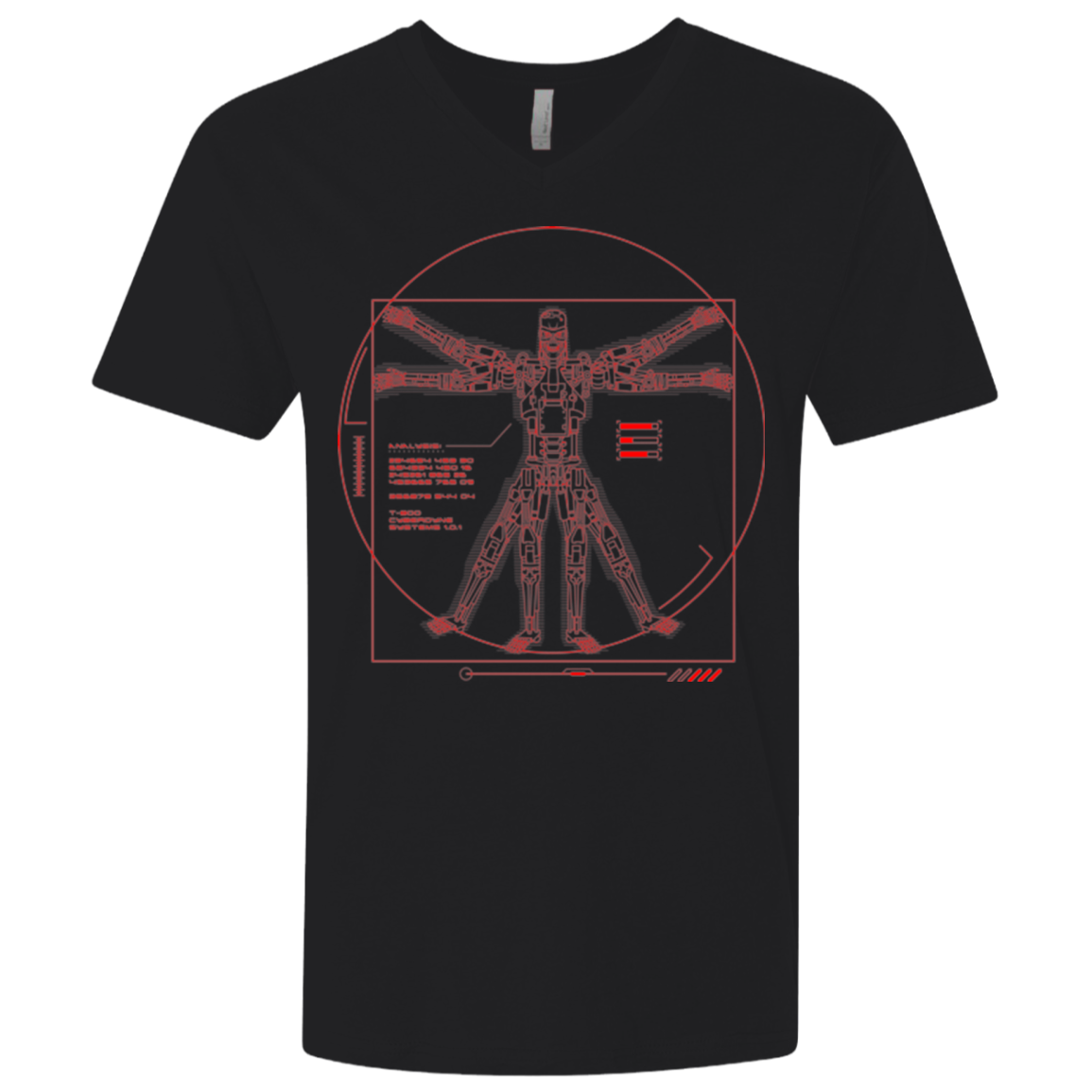 Vitrubian Terminator Men's Premium V-Neck