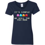 Pacmanok Women's V-Neck T-Shirt