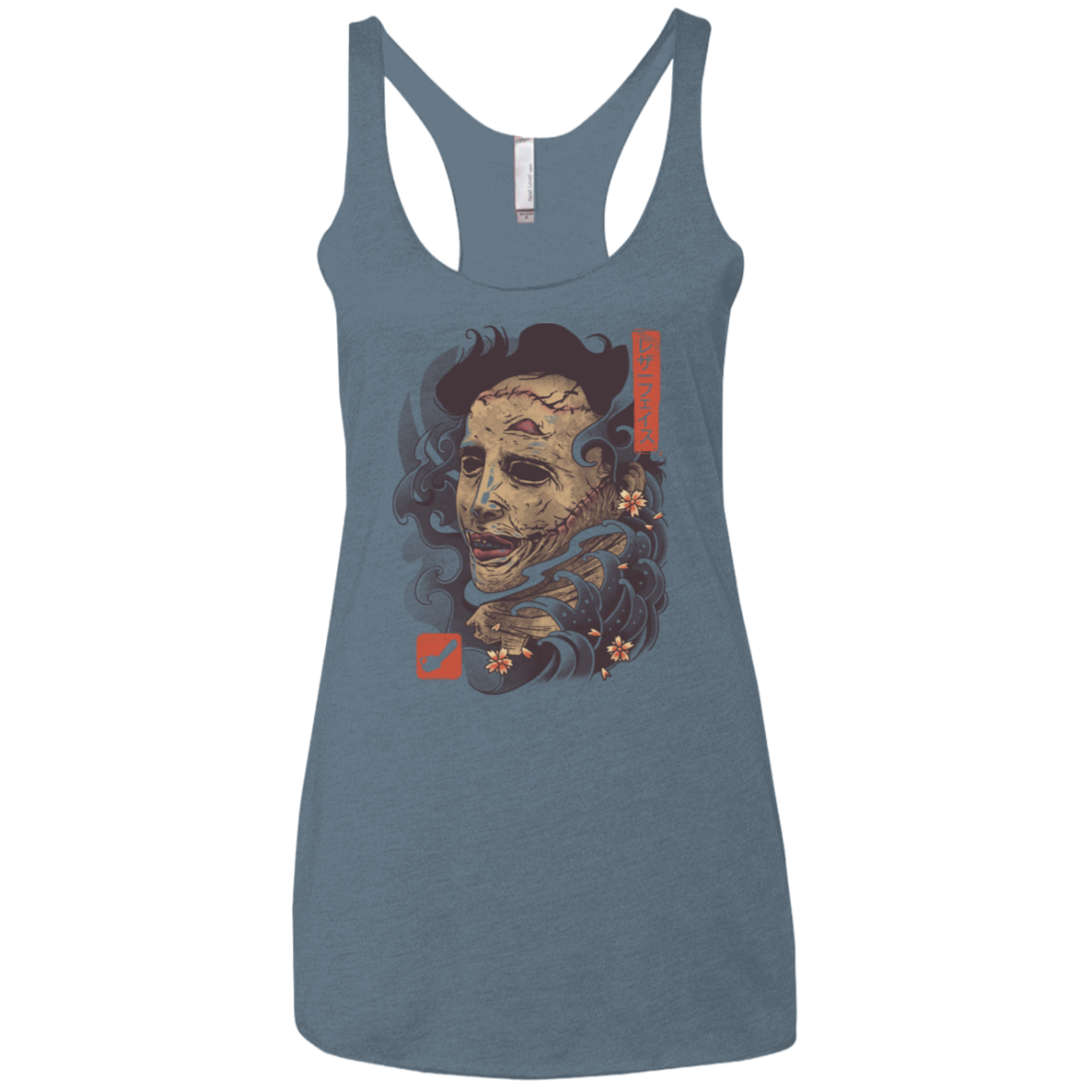 Oni Leather Mask Women's Triblend Racerback Tank